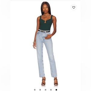 ASTR Forrest green body suit